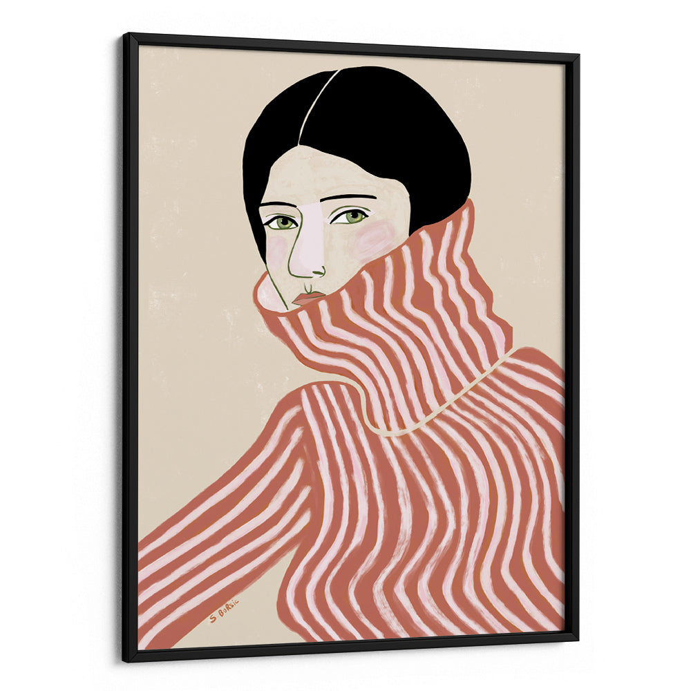 Lady in jumper Boho Artwork - XS / Matte Paper / Rolled Art - Nook At You
