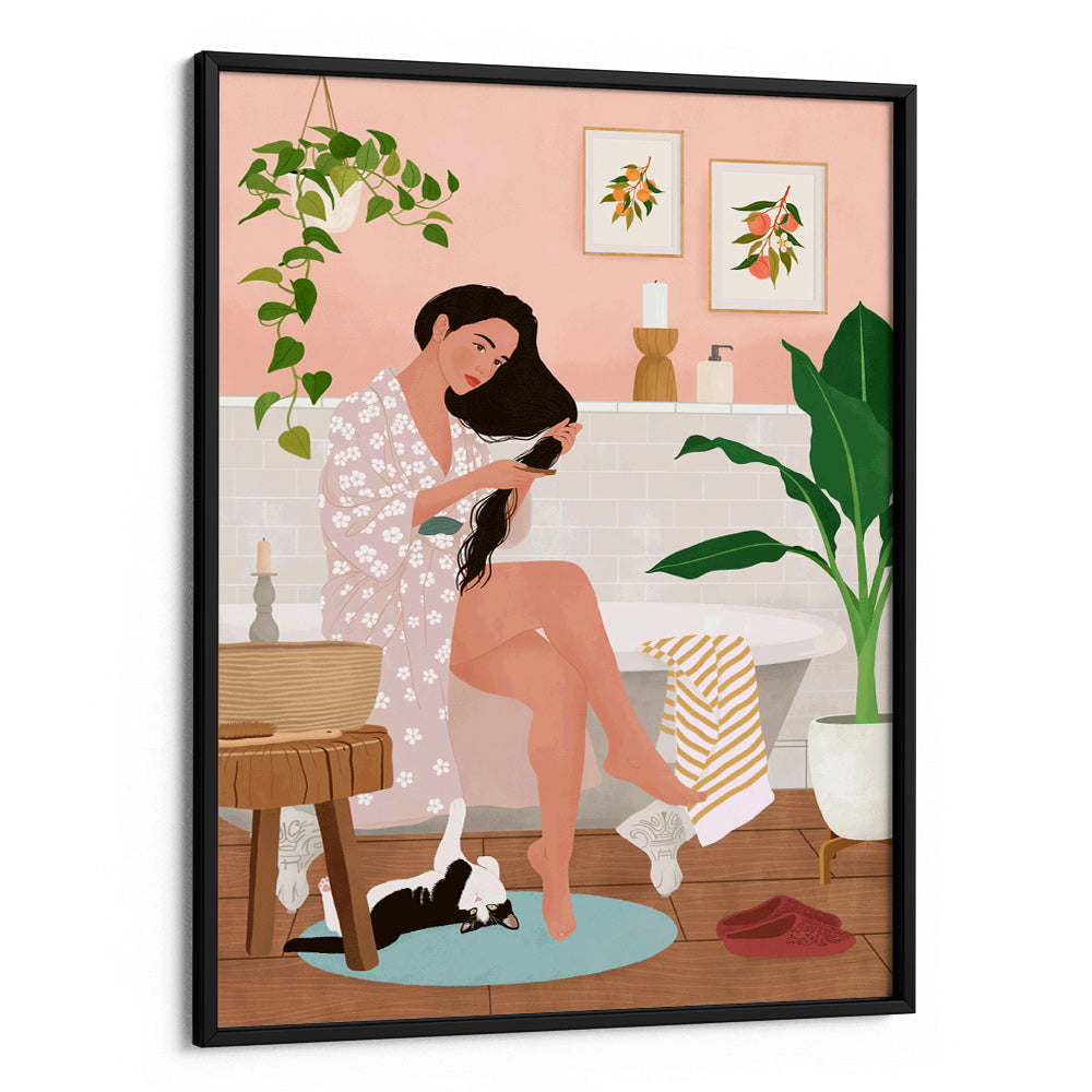 After a Bath Canvas Print - XS / Matte Paper / Rolled Art - Nook At You