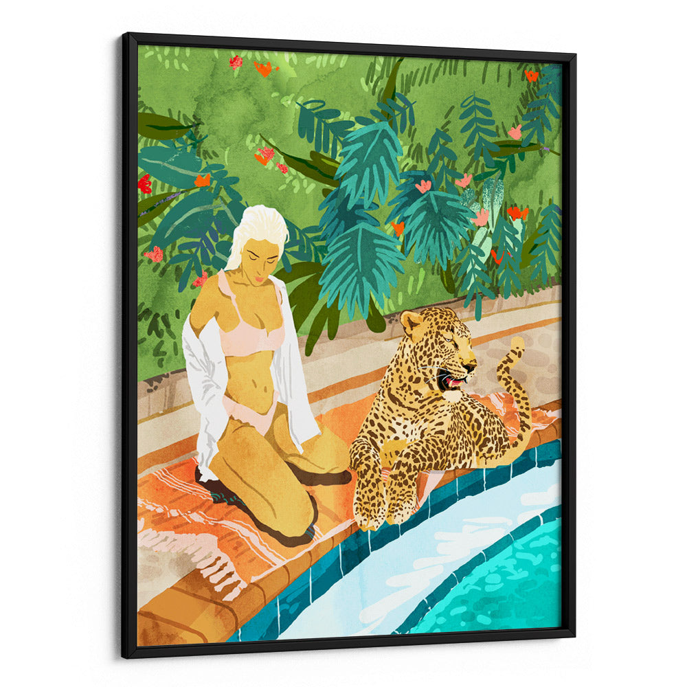 Cheetah On the Wild Side Botanical Wall Art - XS / Matte Paper / Rolled Art - Nook At You