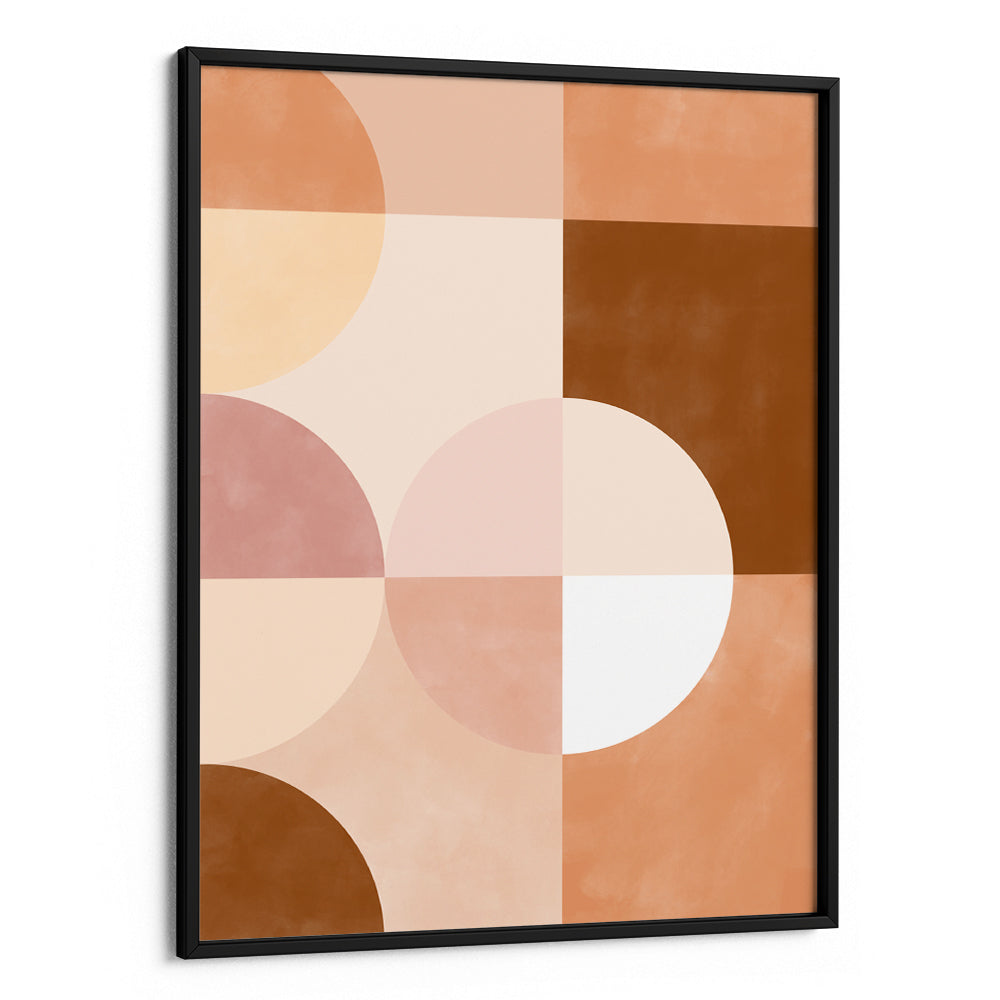 Neutral Grid Geometric Art - XS / Matte Paper / Rolled Art - Nook At You