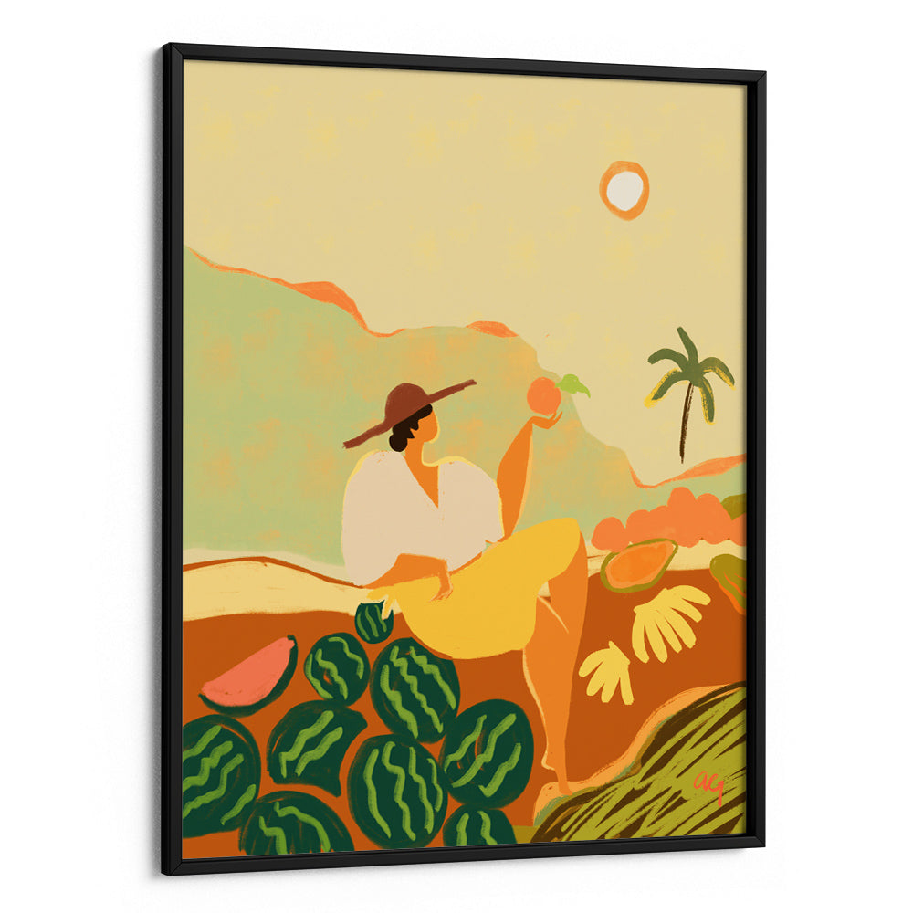 Farmer Guava Boho Art Print - XS / Matte Paper / Rolled Art - Nook At You