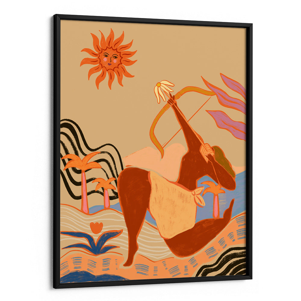 Sunlit Archer_s Dance Canvas Painting - XS / Matte Paper / Rolled Art - Nook At You