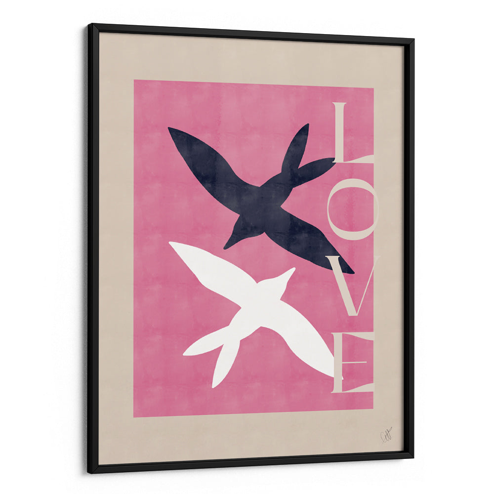 Birds in Love Art Print - XS / Matte Paper / Rolled Art - Nook At You