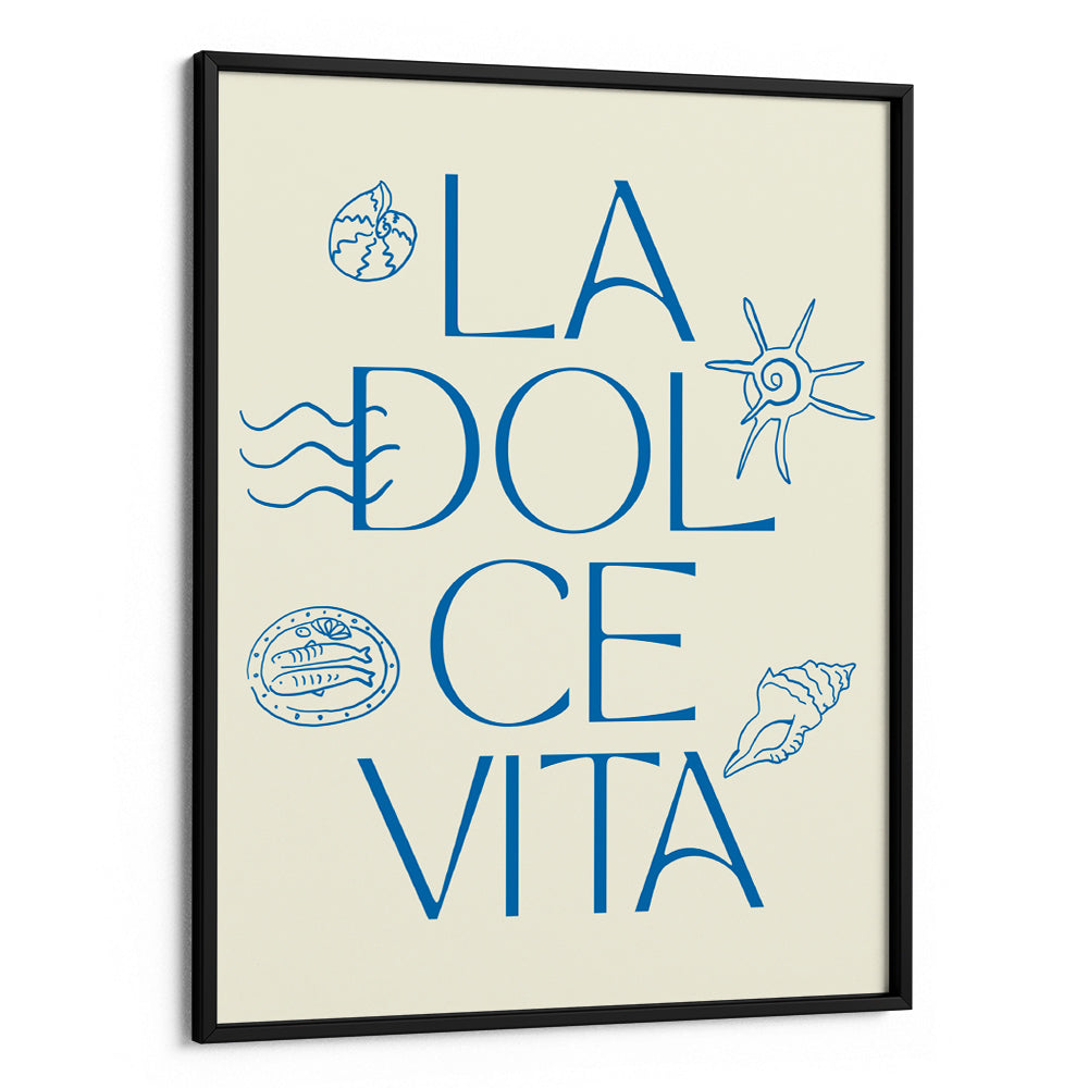 La Dolce Vita Blue Canvas Prints - XS / Matte Paper / Rolled Art - Nook At You