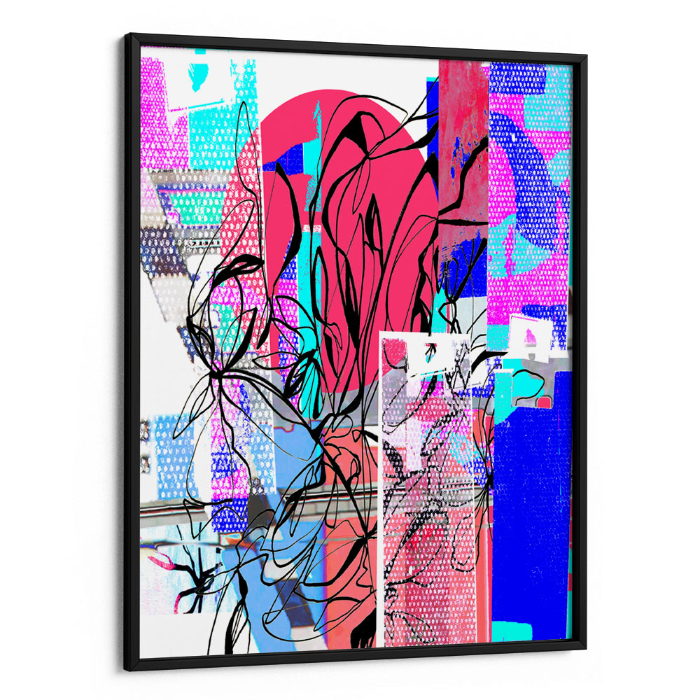 Fragmented Bloom Abstract Painting - XS / Matte Paper / Rolled Art - Nook At You