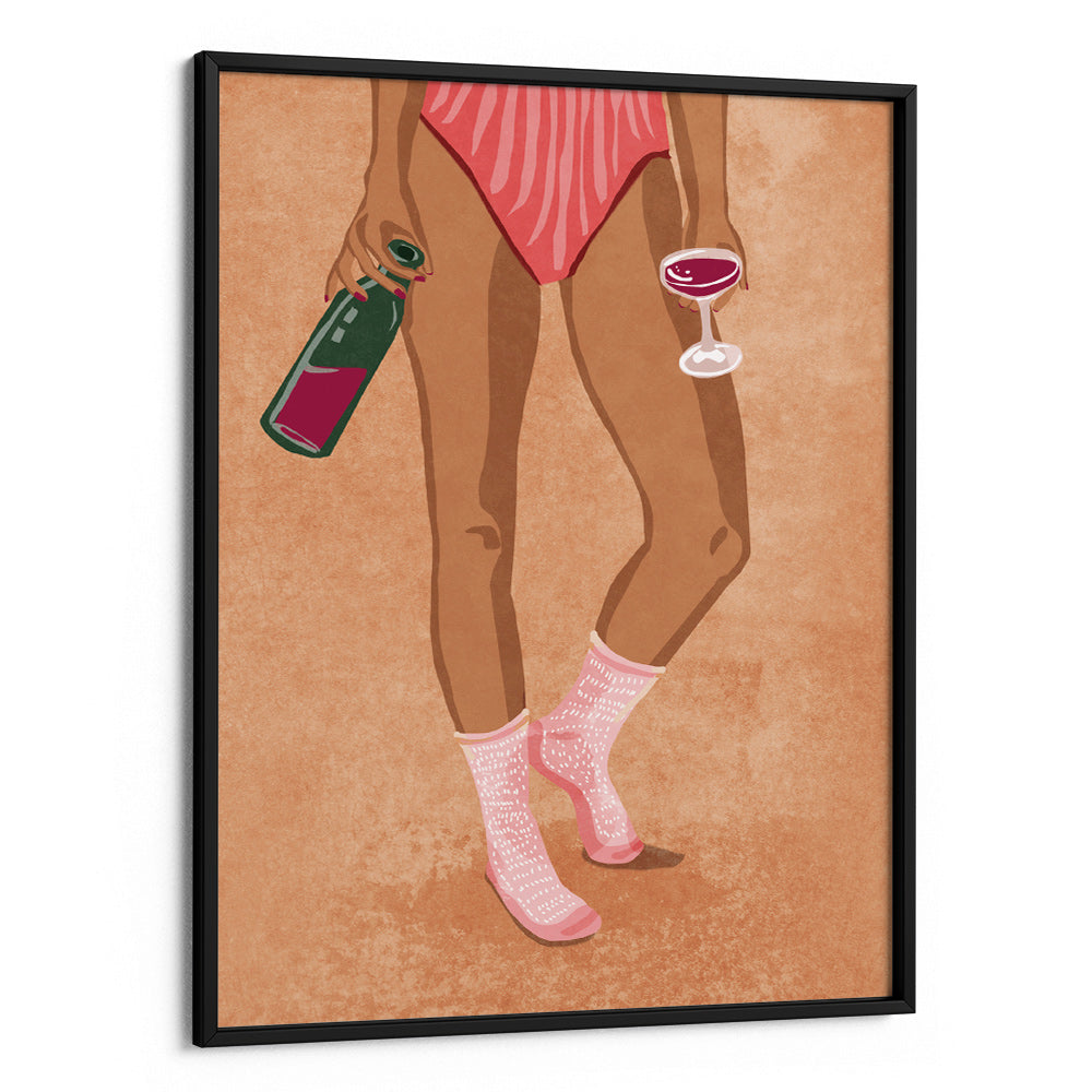 Wine and socks Wall Art Poster - XS / Matte Paper / Rolled Art - Nook At You