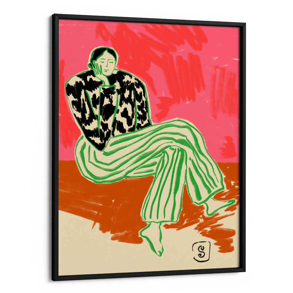 Calm Woman Bohemian Artwork - XS / Matte Paper / Rolled Art - Nook At You