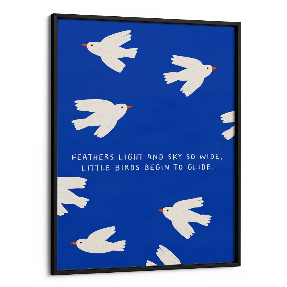 Wings in the Blue Canvas Print - XS / Matte Paper / Rolled Art - Nook At You