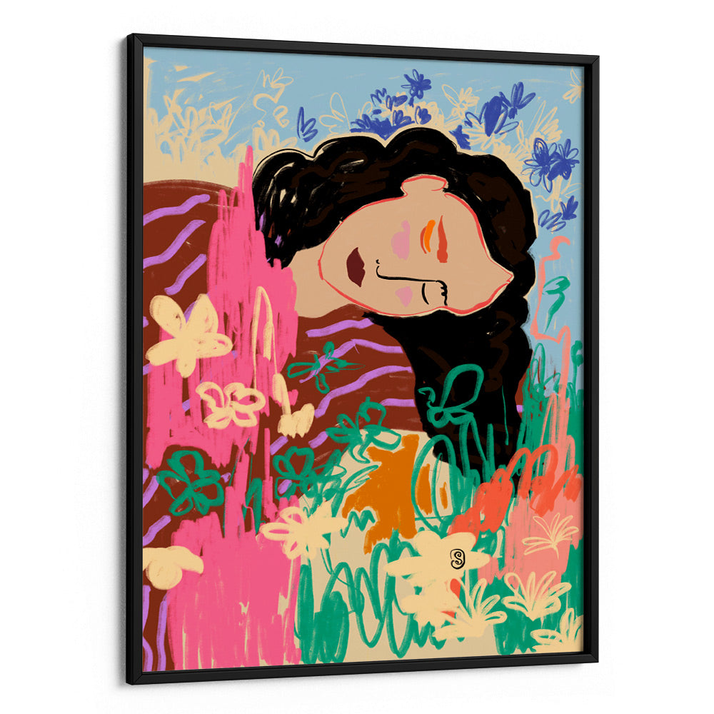 Expressive Figure Boho Art Print - XS / Matte Paper / Rolled Art - Nook At You