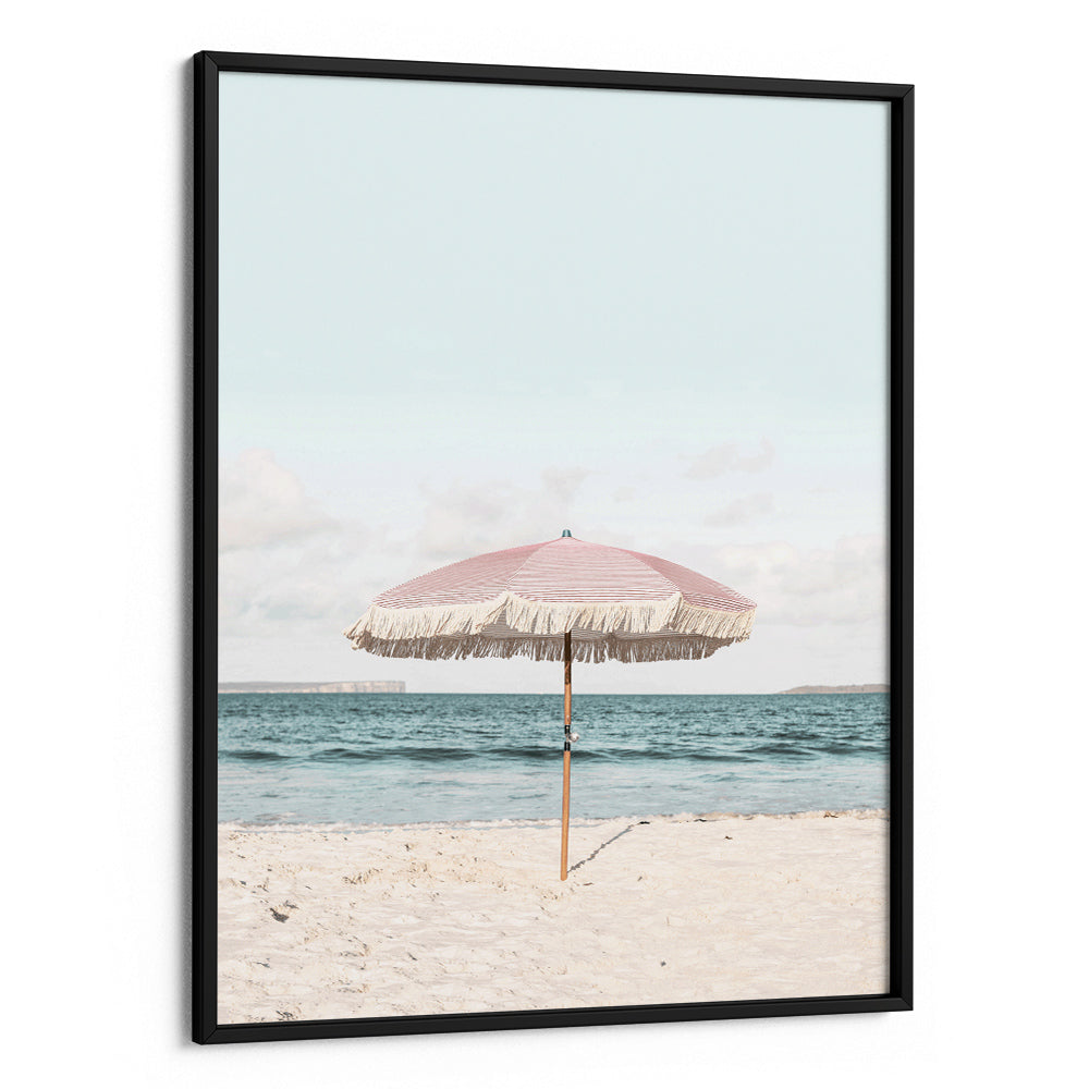 Pink Umbrella Landscape Art Print - XS / Matte Paper / Rolled Art - Nook At You