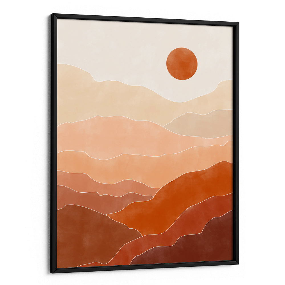 Desert Sun Rise Boho Art Painting - XS / Matte Paper / Rolled Art - Nook At You