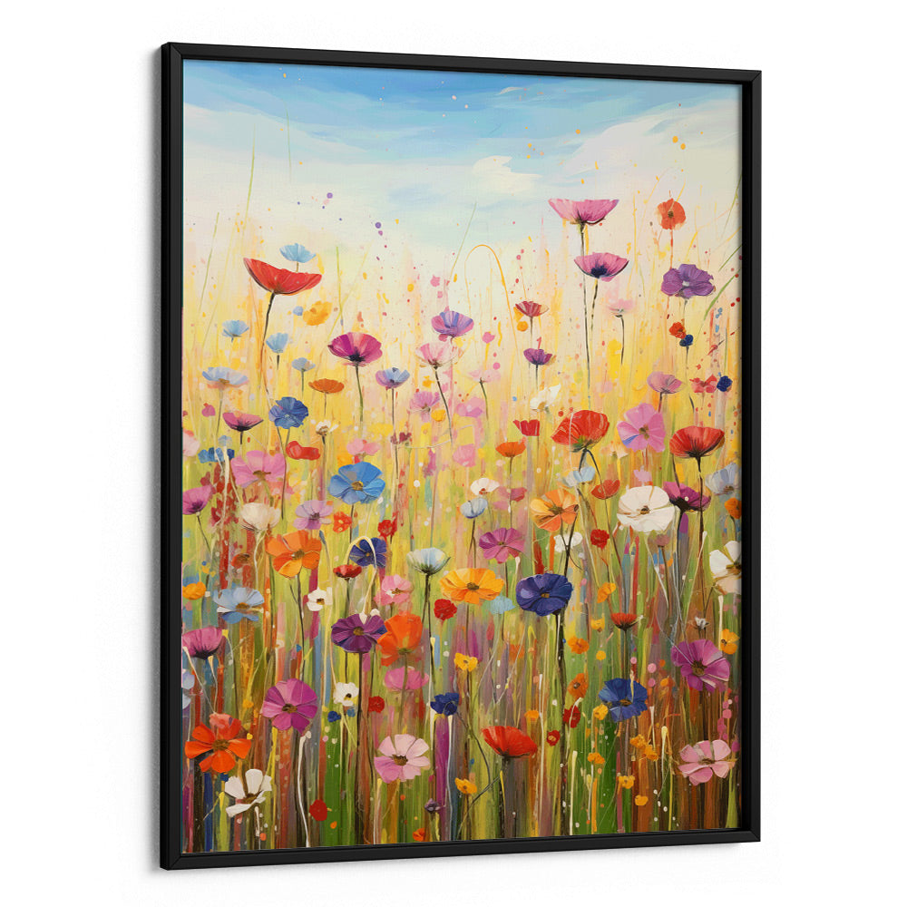 Wildflower Meadow Abstract Painting - XS / Matte Paper / Rolled Art - Nook At You