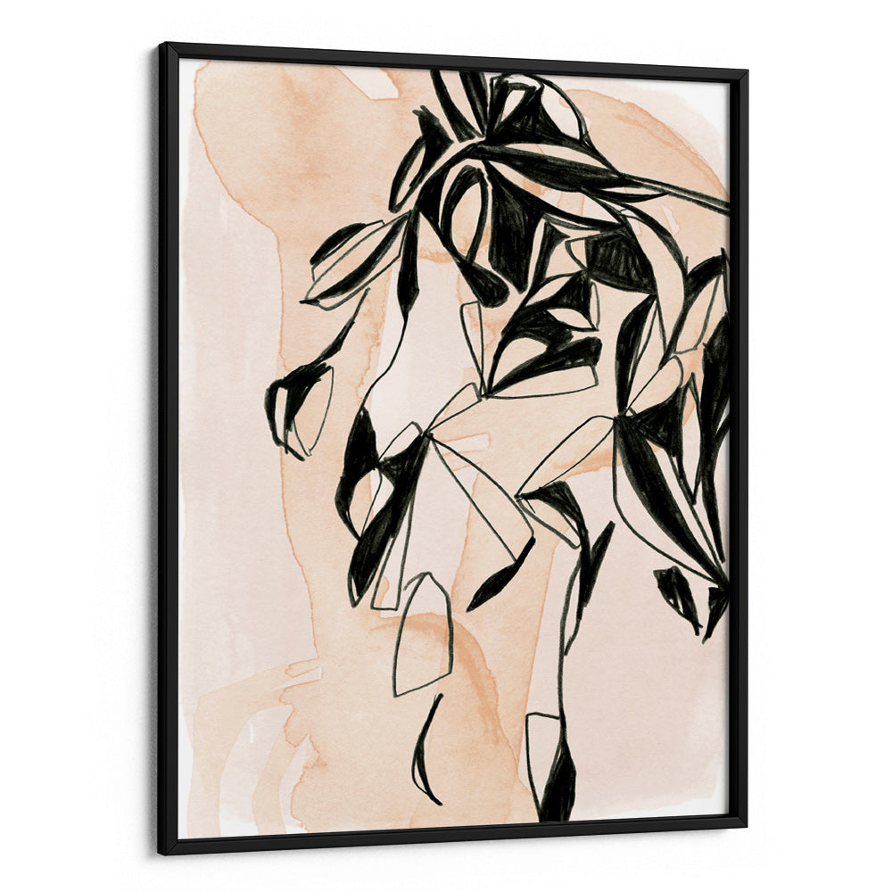 Monochrome Leaves Abstract Wall Art - XS / Matte Paper / Rolled Art - Nook At You