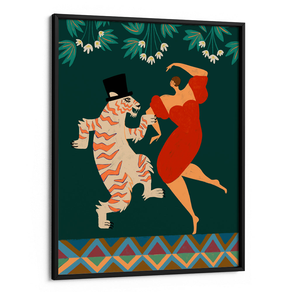 Dance with a Tiger Wall Art Print - 5XL / Canvas / Rolled Art - Nook At You