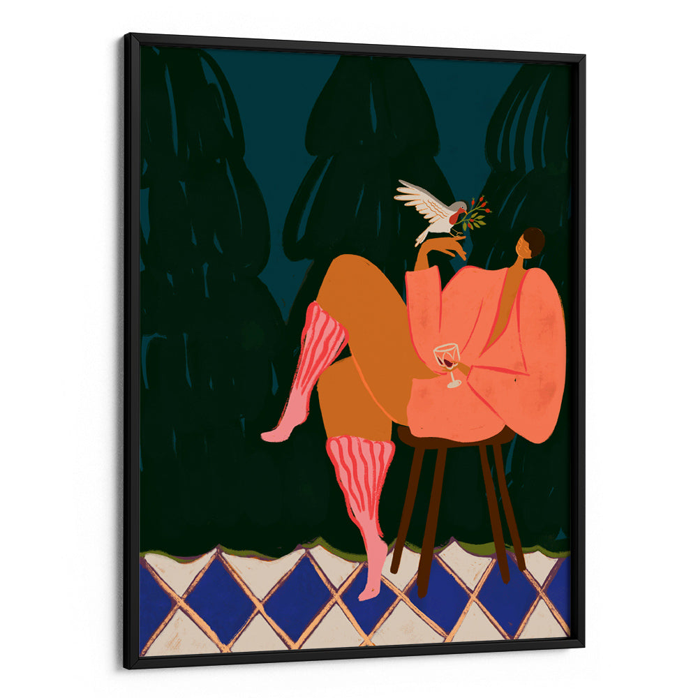 A Lil Birdy Told Me Canvas Painting - XS / Matte Paper / Rolled Art - Nook At You