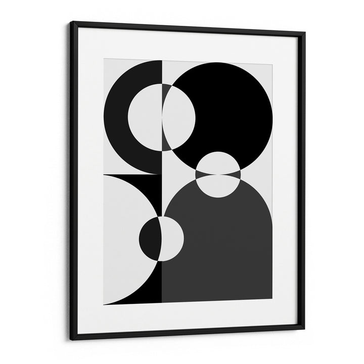 Black Geometric Splash I Abstract Wall Art-Nook At You