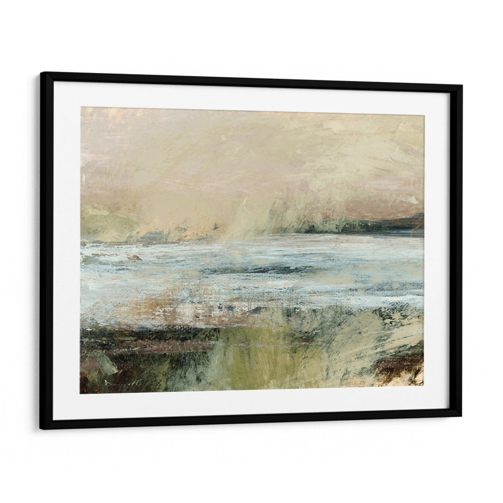 Langstone Horizontal Abstract Painting On Canvas - XS / Matte Paper / Rolled Art - Nook At You