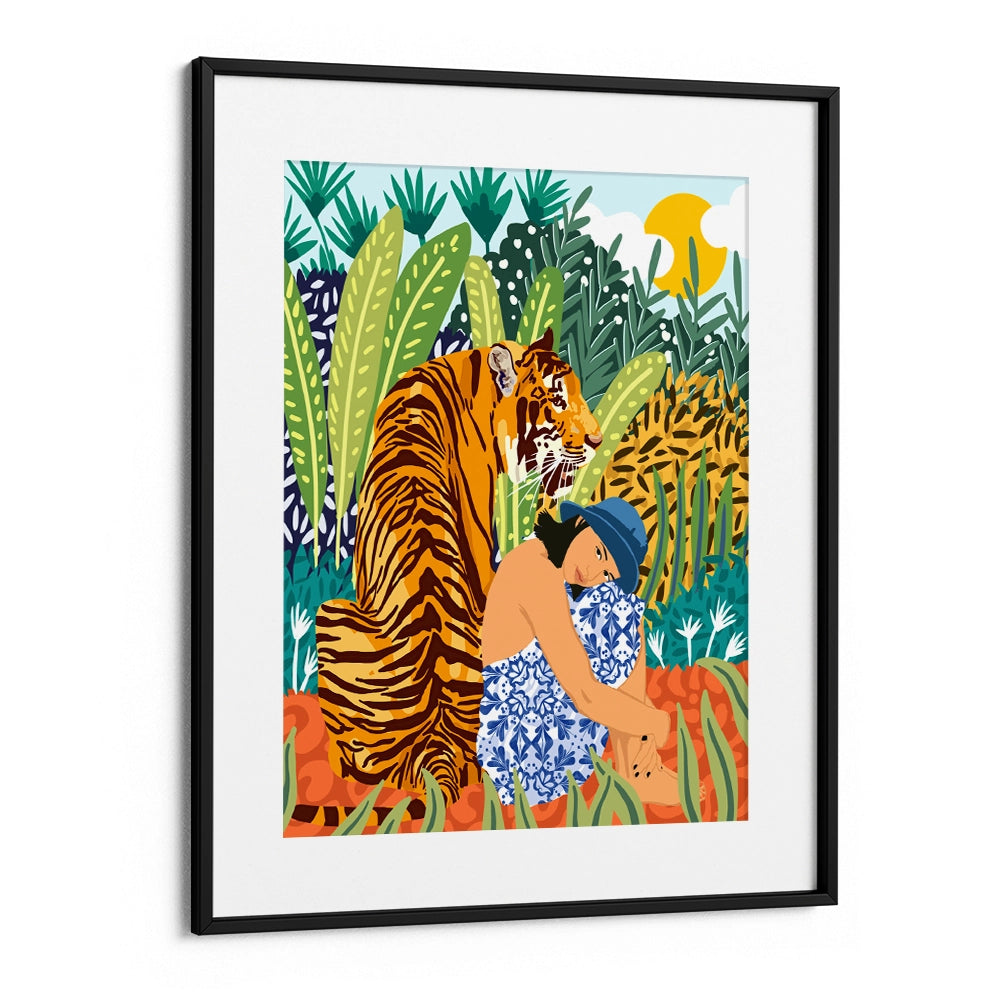 Awaken the Tiger Within Aesthetic Boho Painting - XS / Matte Paper / Rolled Art - Nook At You