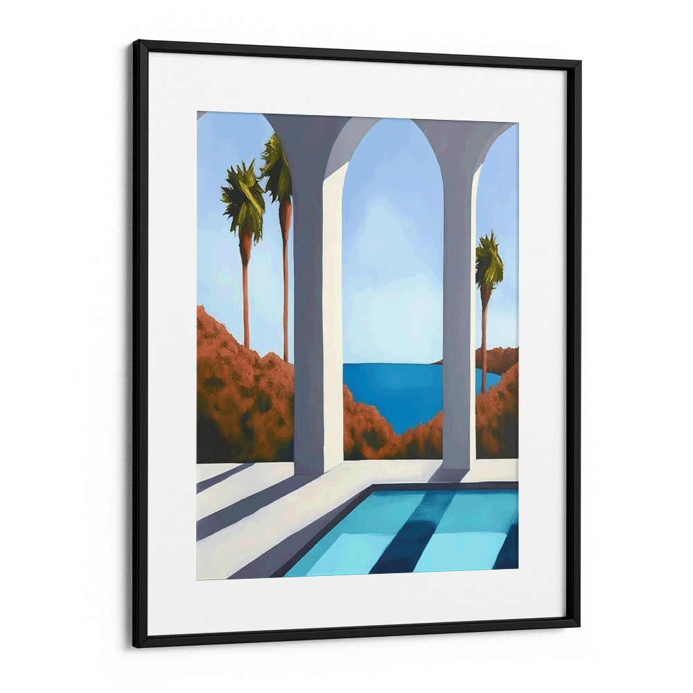 Landscape of Palm Trees Wall Art Painting - XS / Matte Paper / Rolled Art - Nook At You
