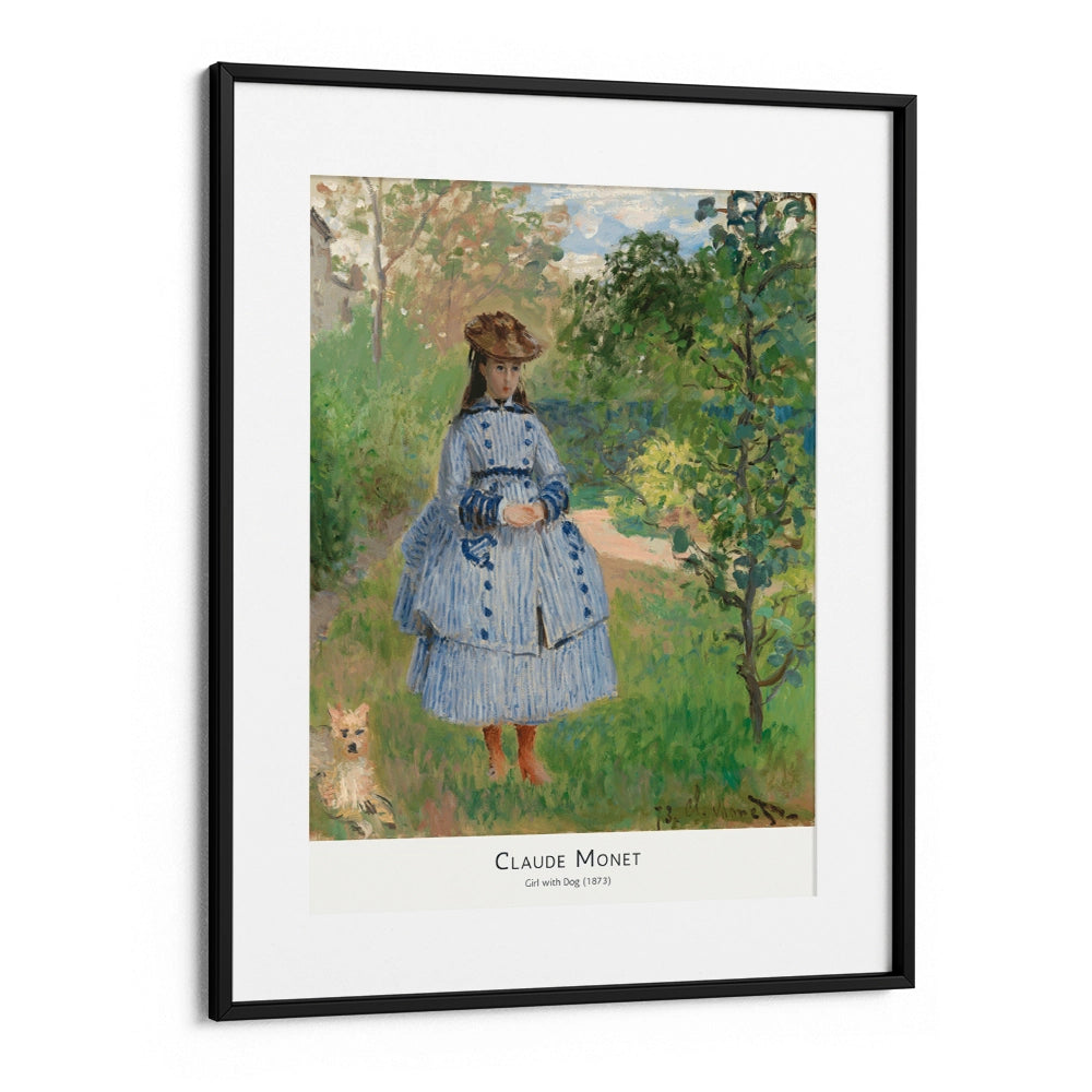 Monet - Girl with Dog (1873) Exhibition Poster - XS / Matte Paper / Rolled Art - Nook At You