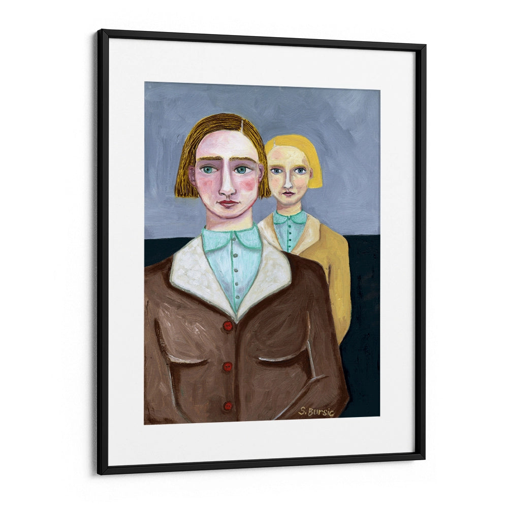 The Different Sisters – Women Illustration Poster - XS / Matte Paper / Rolled Art - Nook At You