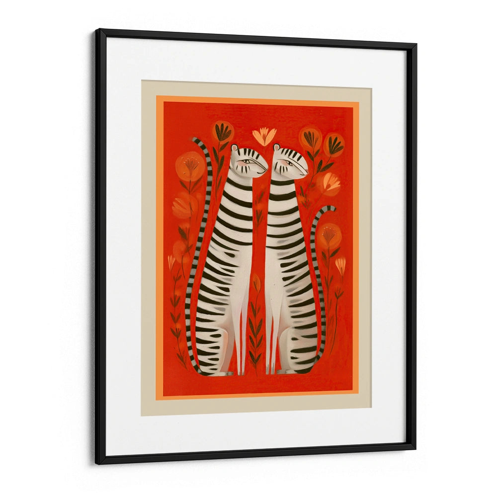 Whimsical White Tigers Canvas Wall Art - XS / Matte Paper / Rolled Art - Nook At You