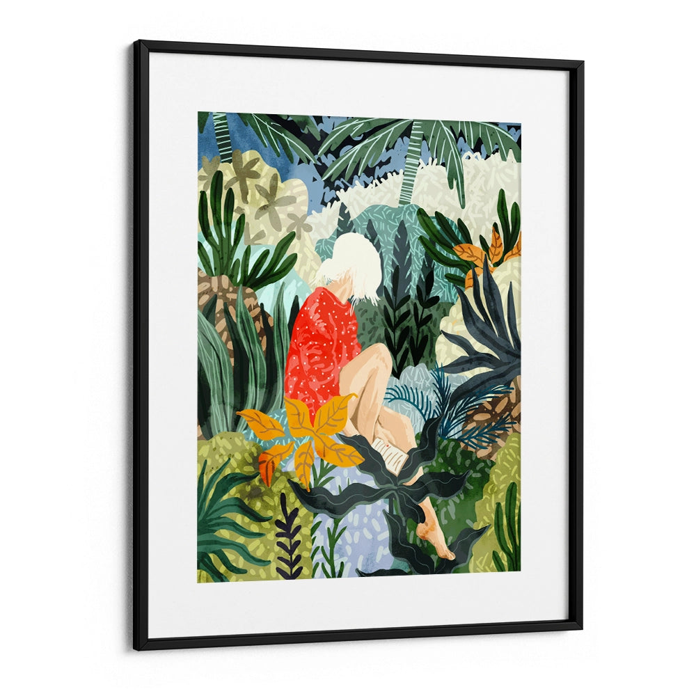 The Distracted Reader Boho Art Wall Painting - XS / Matte Paper / Rolled Art - Nook At You