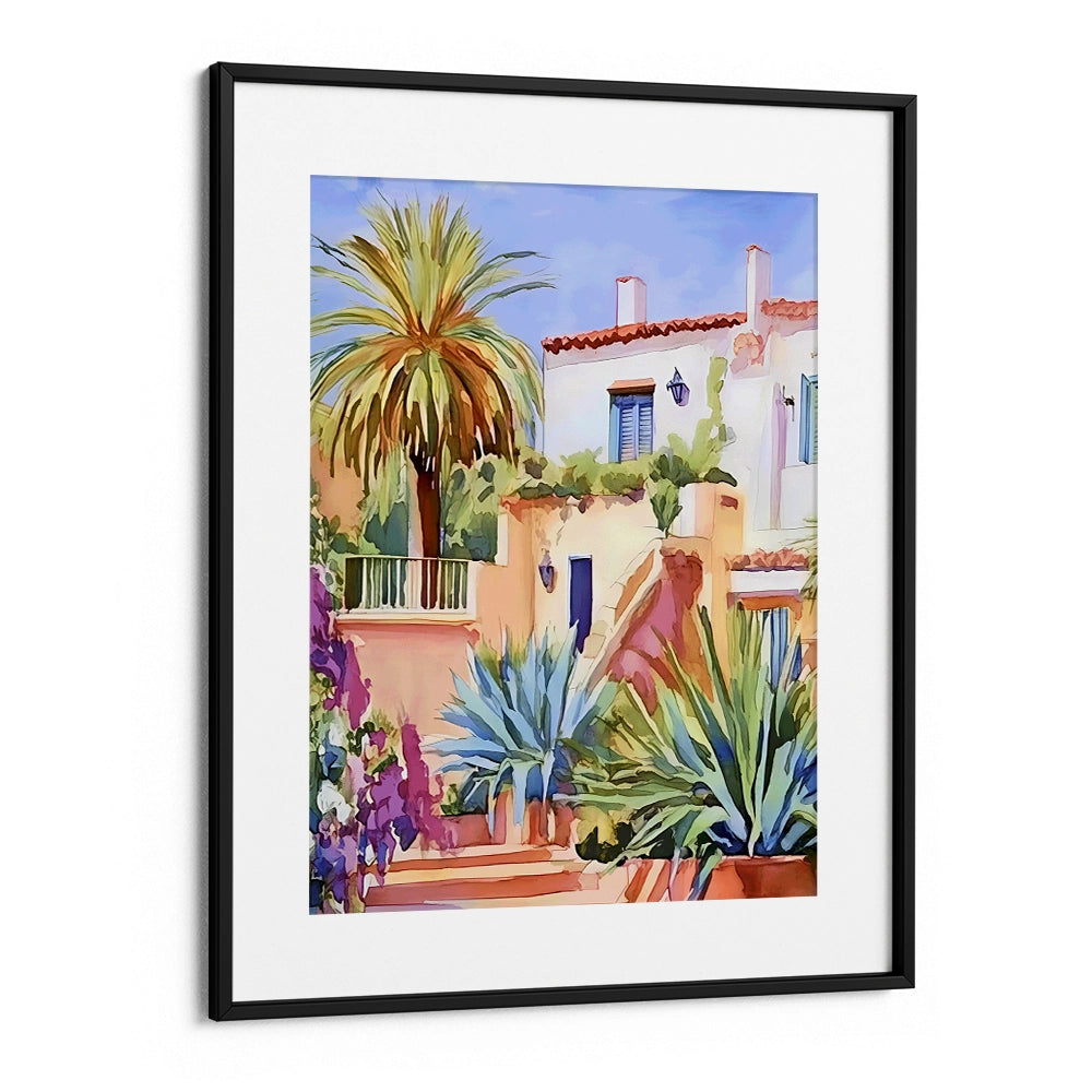 The Quiet Villa Canvas Landscape Painting - XS / Matte Paper / Rolled Art - Nook At You