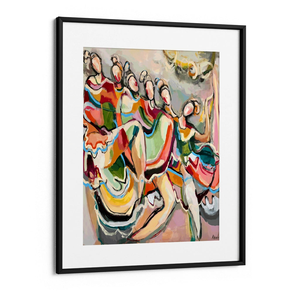 Cancan Abstract Wall Art Painting - XS / Matte Paper / Rolled Art - Nook At You