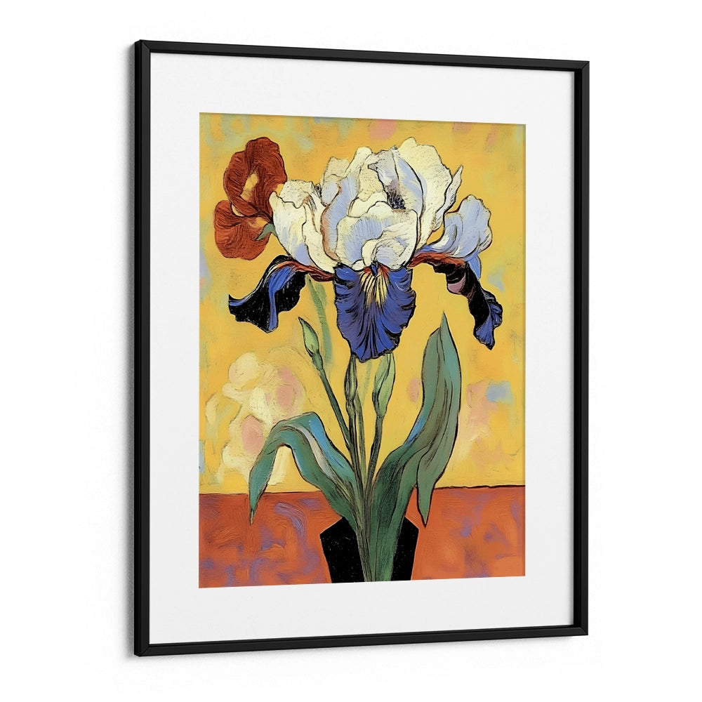 Iris In a Vase Botanical Wall Art Print - XS / Matte Paper / Rolled Art - Nook At You
