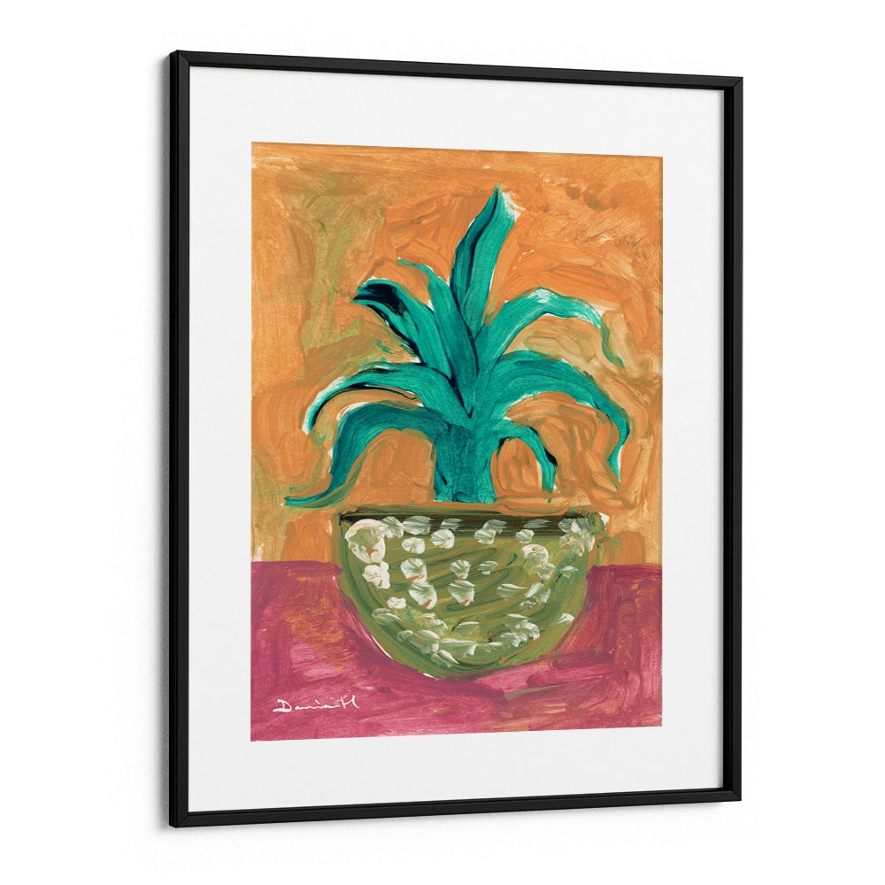 Cactus Vase Abstract Painting - XS / Matte Paper / Rolled Art - Nook At You