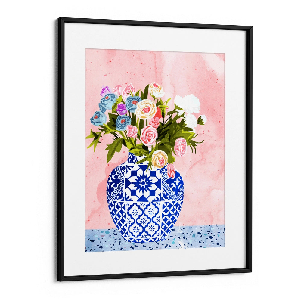 Ceramic Planter Botanical Canvas Painting - XS / Matte Paper / Rolled Art - Nook At You