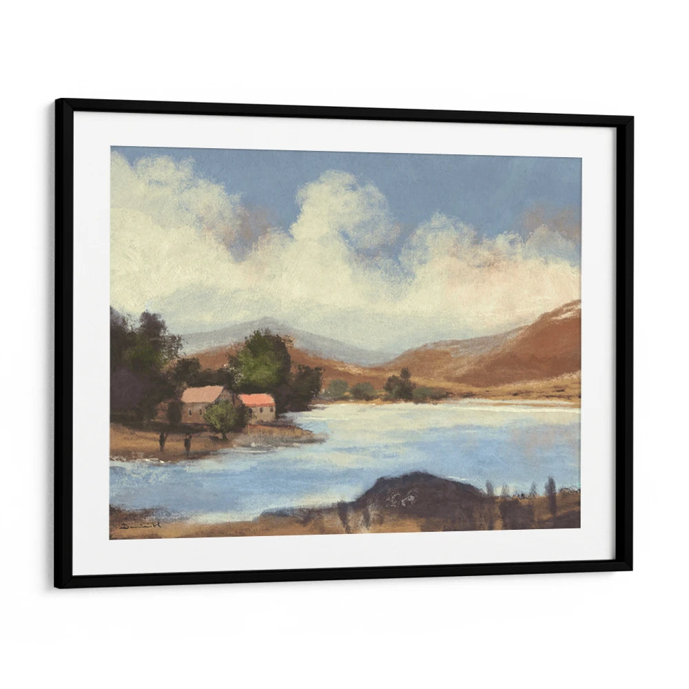 Lake Vista Landscape Painting - XS / Matte Paper / Rolled Art - Nook At You