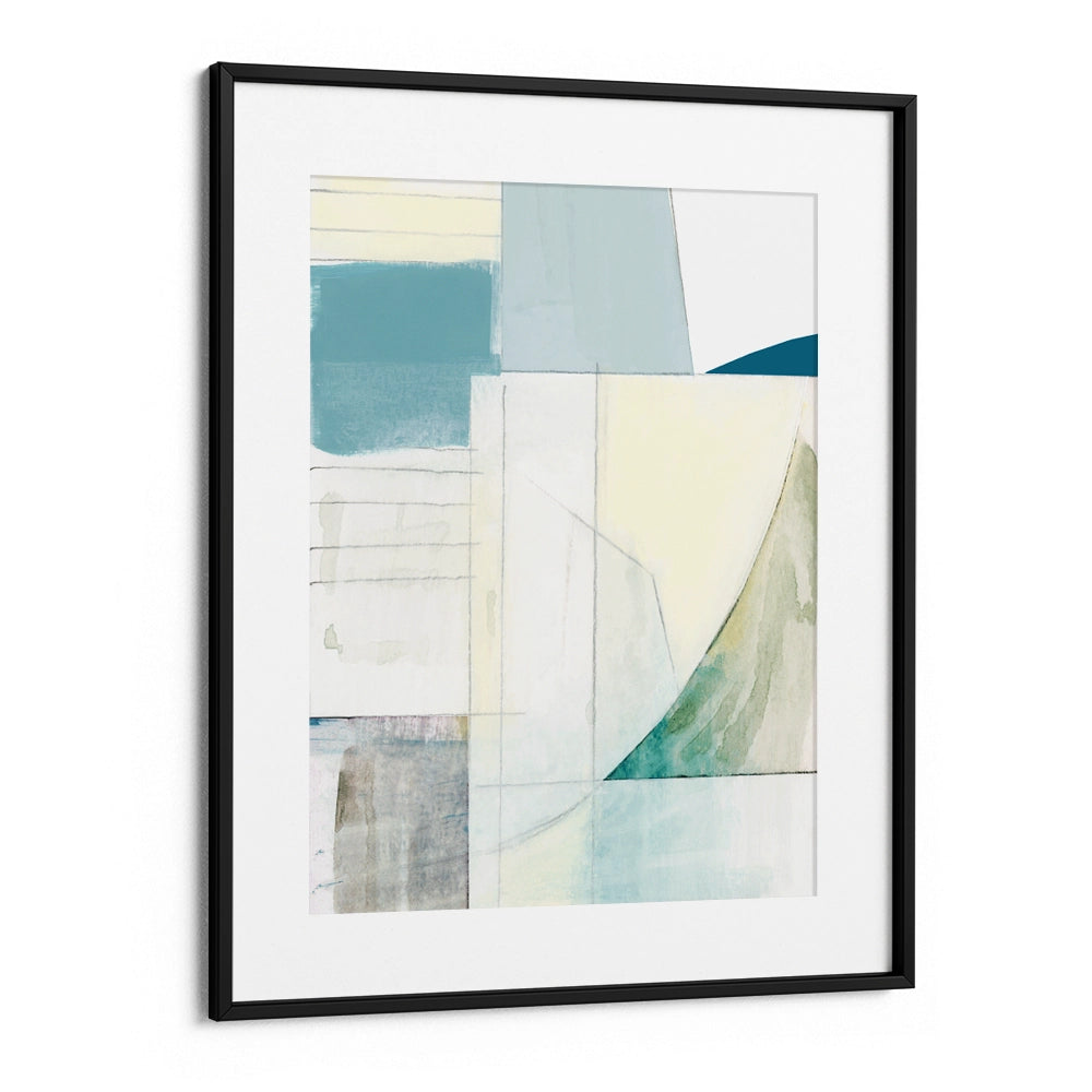 Calming Geometric Layers Abstract Wall Art Poster - XS / Matte Paper / Rolled Art - Nook At You