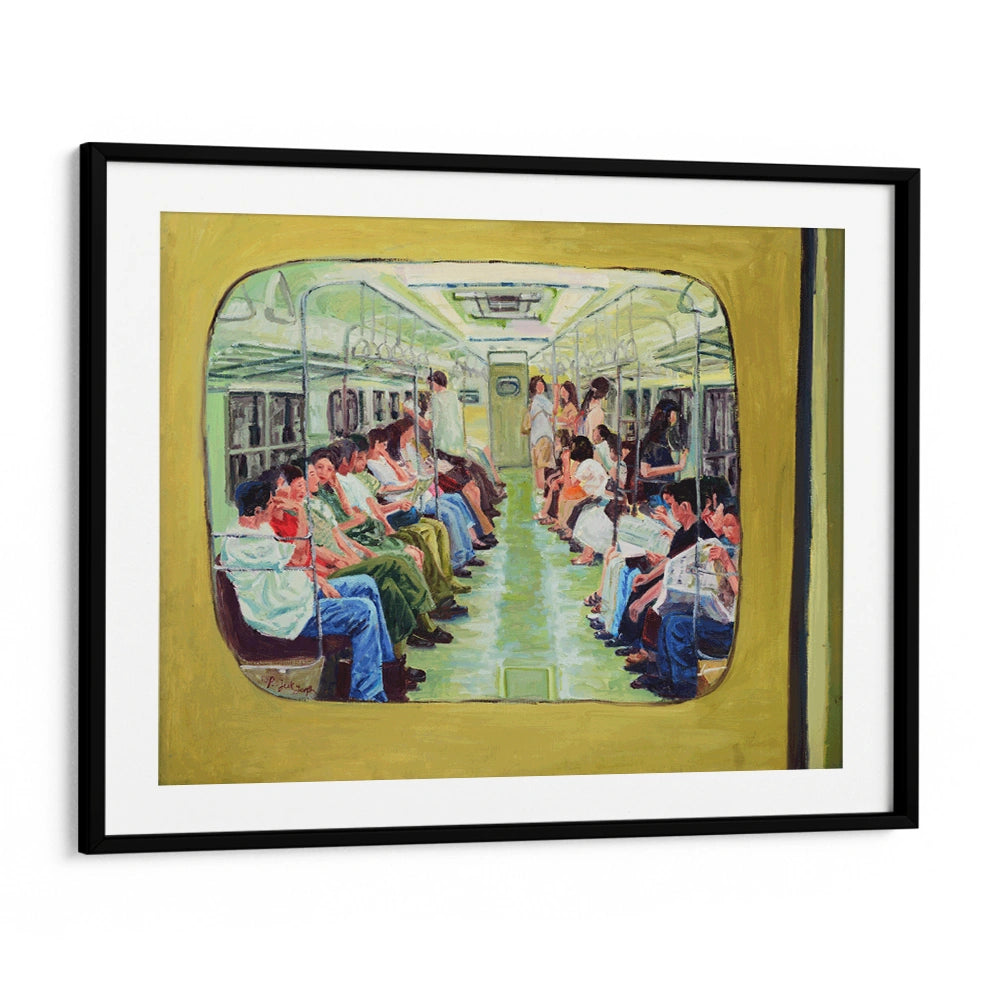 Green Subway Journey Landscape Wall Art - XS / Matte Paper / Rolled Art - Nook At You