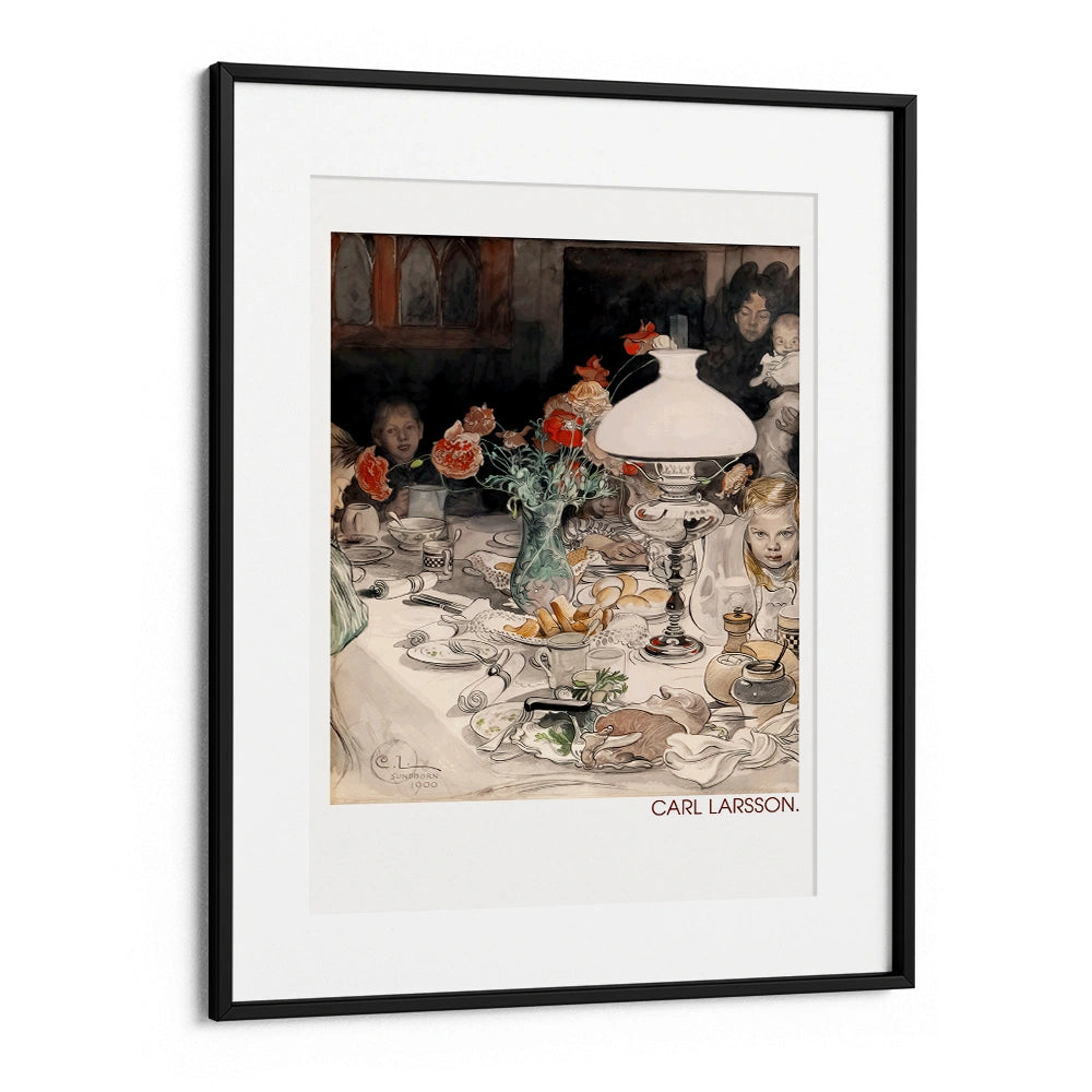 Carl Larsson - Around the Evening Lamp (1900) Exhibition Wall Art Print - XS / Matte Paper / Rolled Art - Nook At You