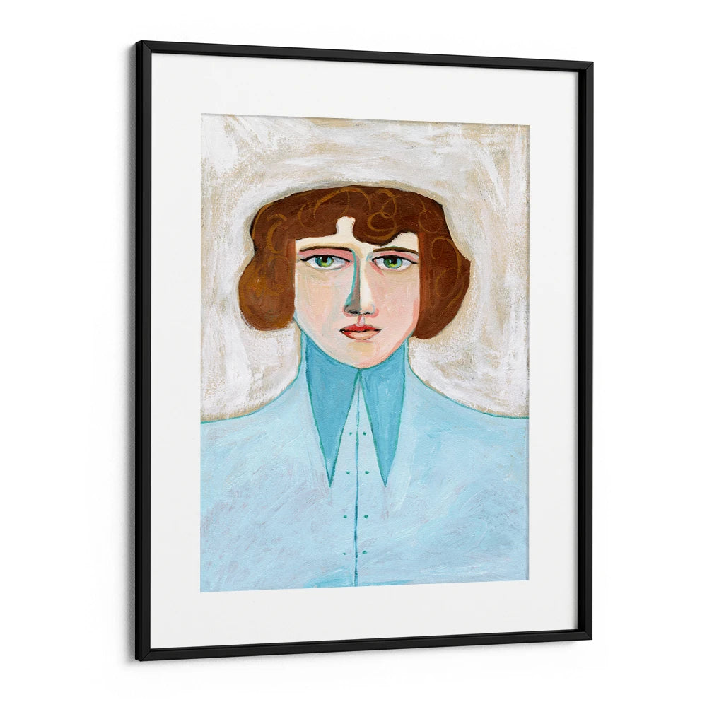 Serene Woman Portrait Canvas Painting - XS / Matte Paper / Rolled Art - Nook At You