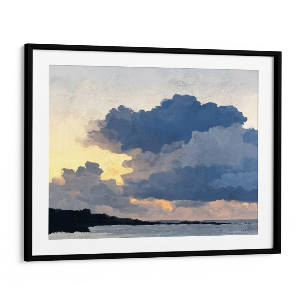 Porthmeor Sunset Horizontal Landscape Painting for Living Room - XS / Matte Paper / Rolled Art - Nook At You