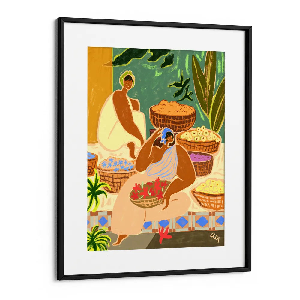 Flower Sisters Boho Wall Art - XS / Matte Paper / Rolled Art - Nook At You