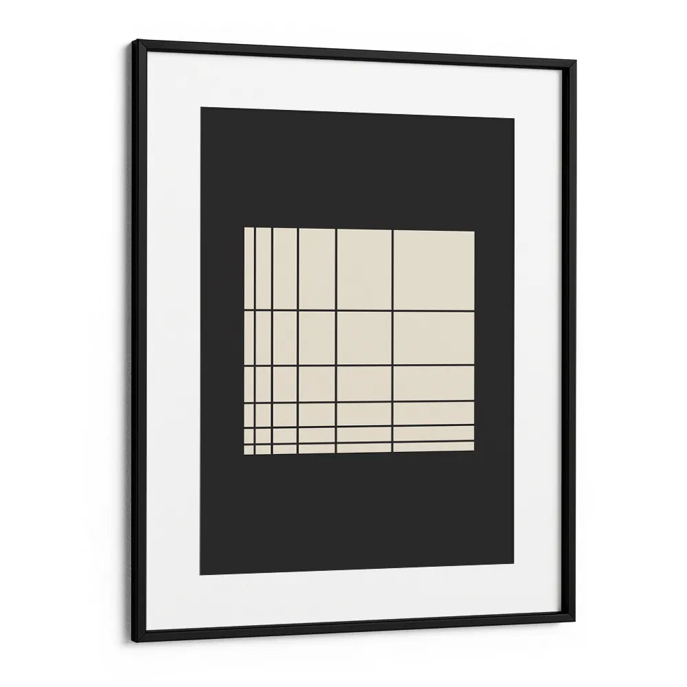 Modern Grid Abstraction Canvas Wall Art - XS / Matte Paper / Rolled Art - Nook At You