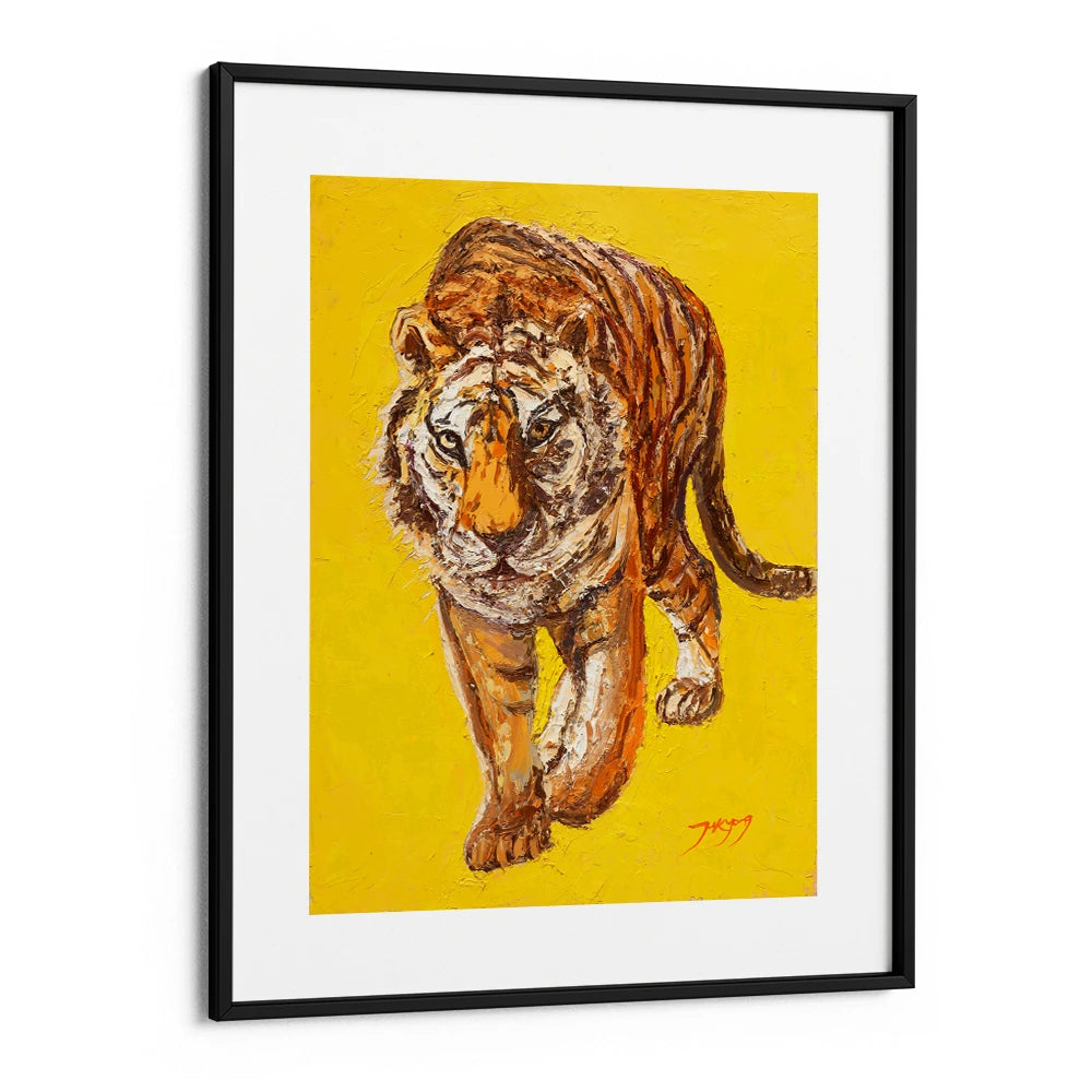 Intense Tiger Gaze Boho Wall Art For Living Room - XS / Matte Paper / Rolled Art - Nook At You