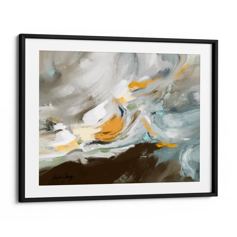 Fluid Abstract Landscape Wall Art For Living Room - XS / Matte Paper / Rolled Art - Nook At You