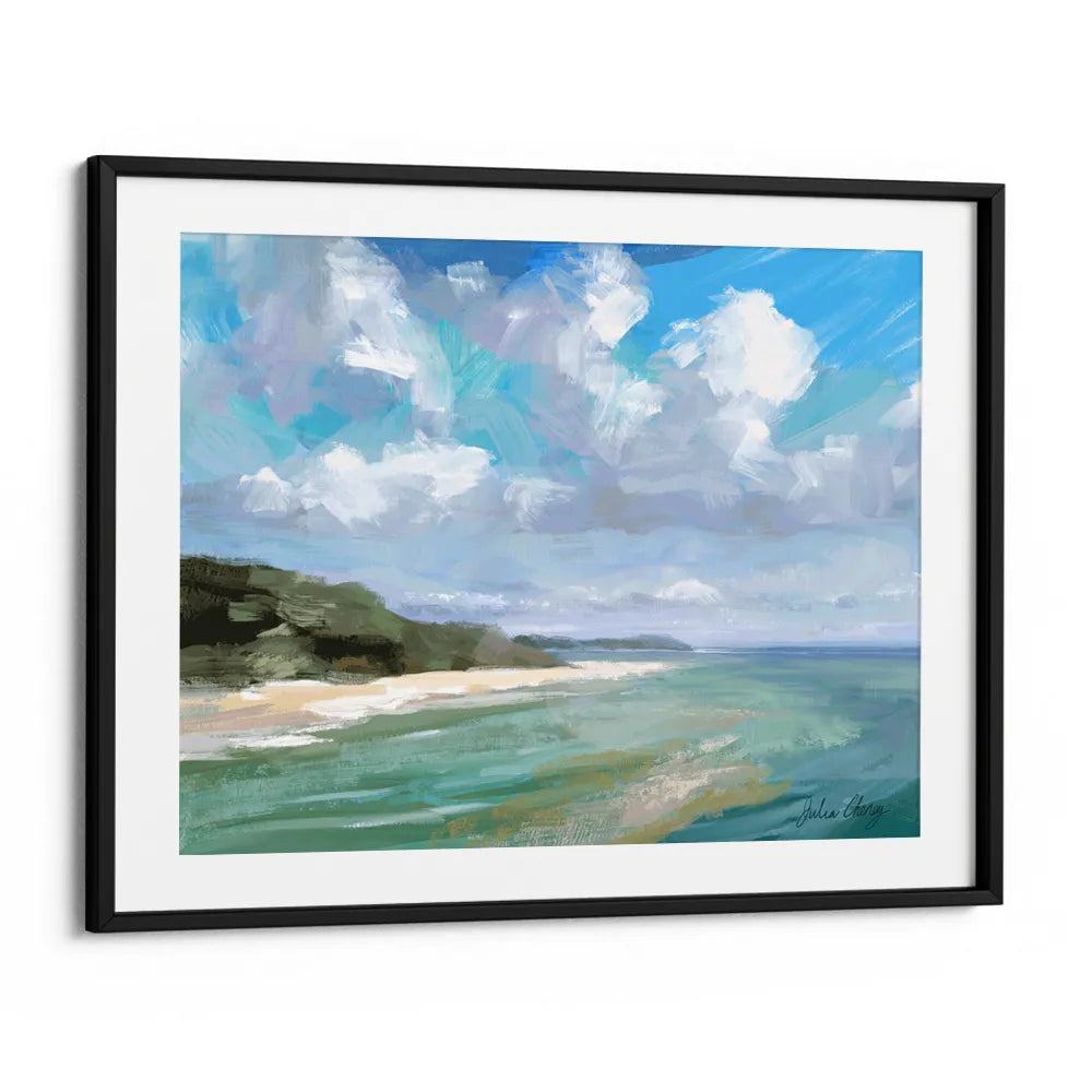 Peaceful Beach Scene Landscape Wall Art Poster - XS / Matte Paper / Rolled Art - Nook At You