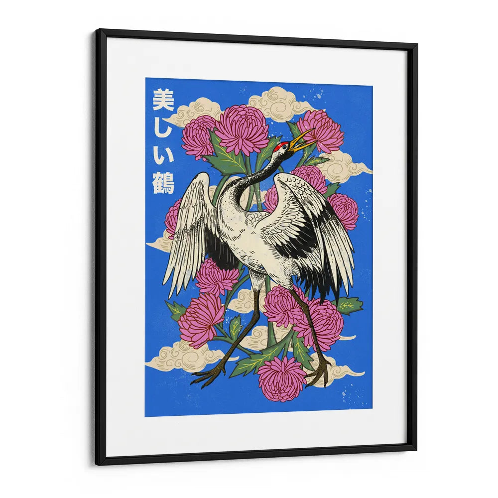 Japanese Crane Blooms Canvas Wall Art - XS / Matte Paper / Rolled Art - Nook At You