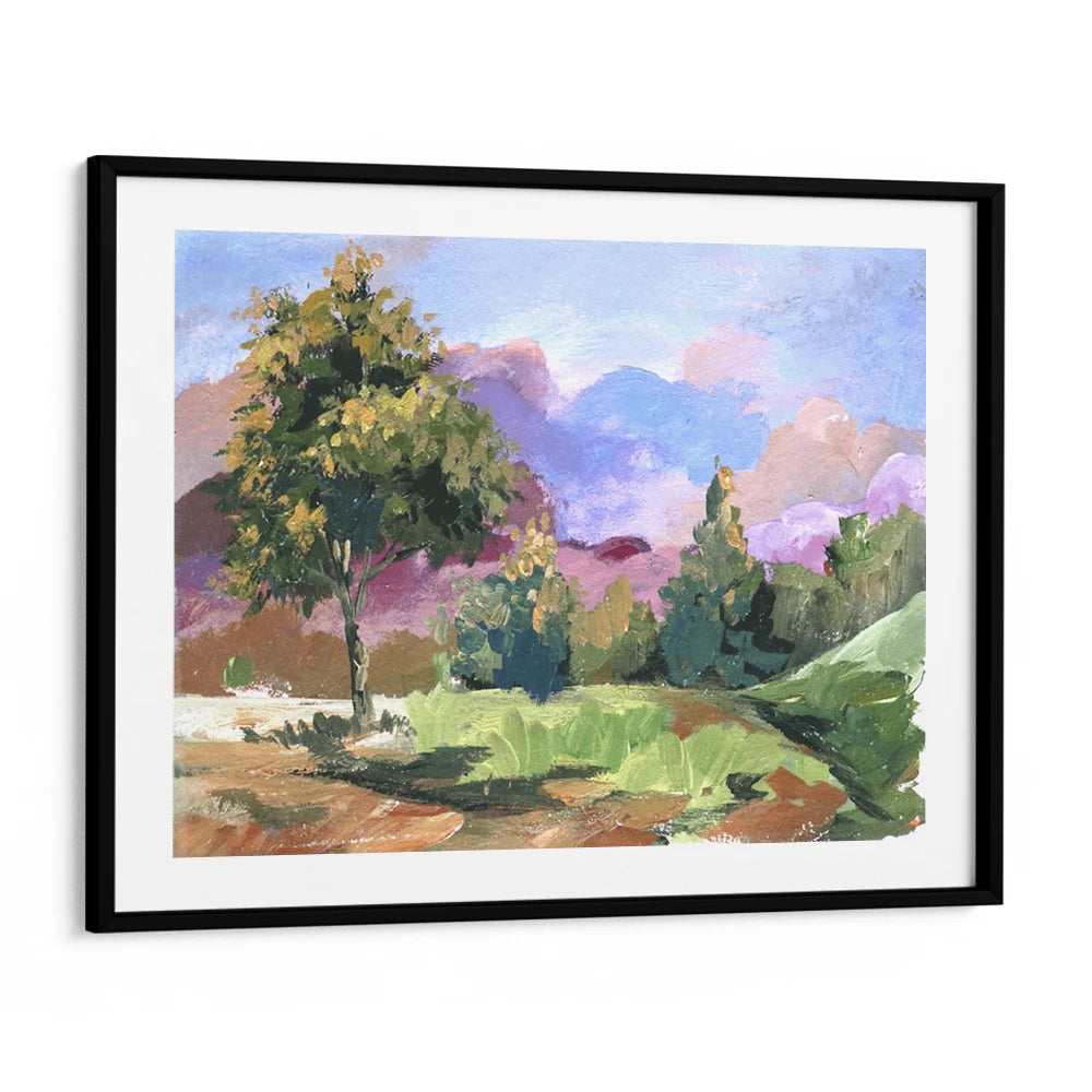 Pastel Cloudscape Tree Landscape Painting - XS / Matte Paper / Rolled Art - Nook At You