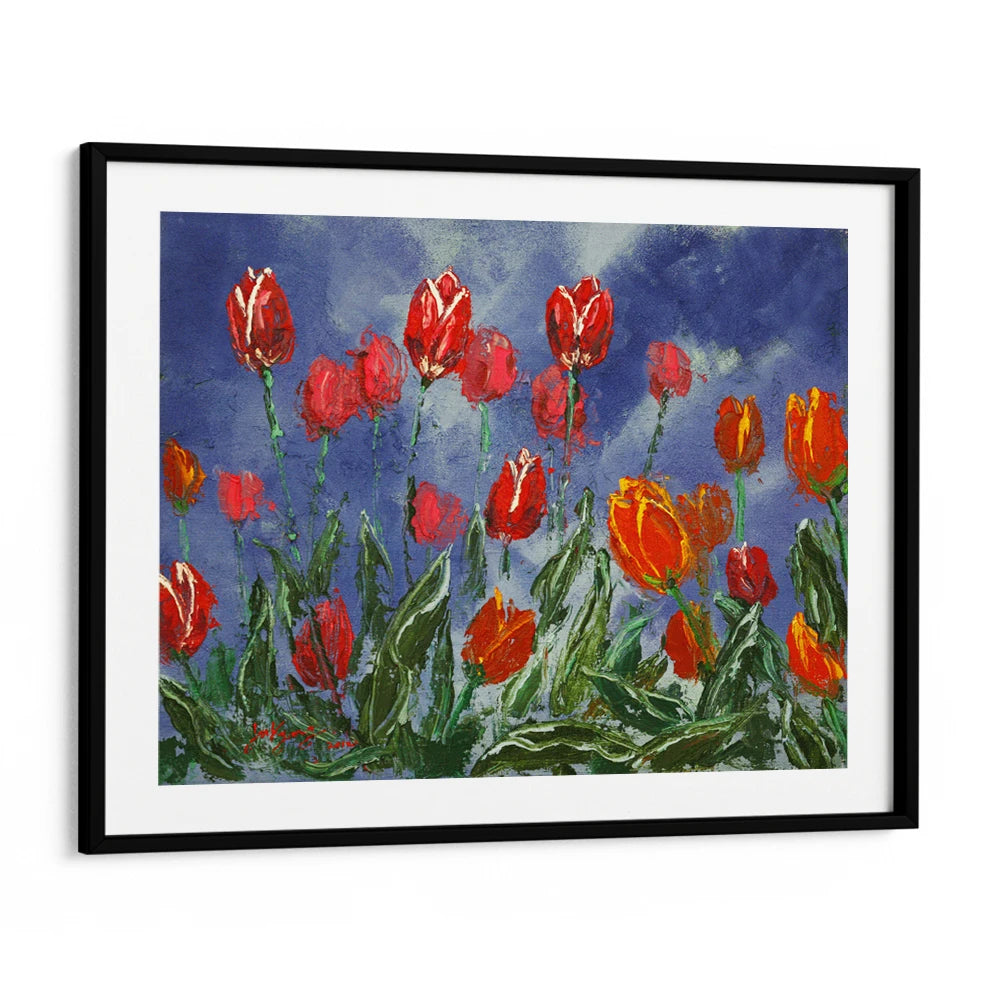 Dramatic Spring Tulips Botanical Wall Art Poster - XS / Matte Paper / Rolled Art - Nook At You