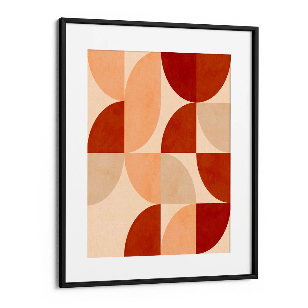 Autumn Mid Century Earthy Geometric Wall Art - XS / Matte Paper / Rolled Art - Nook At You