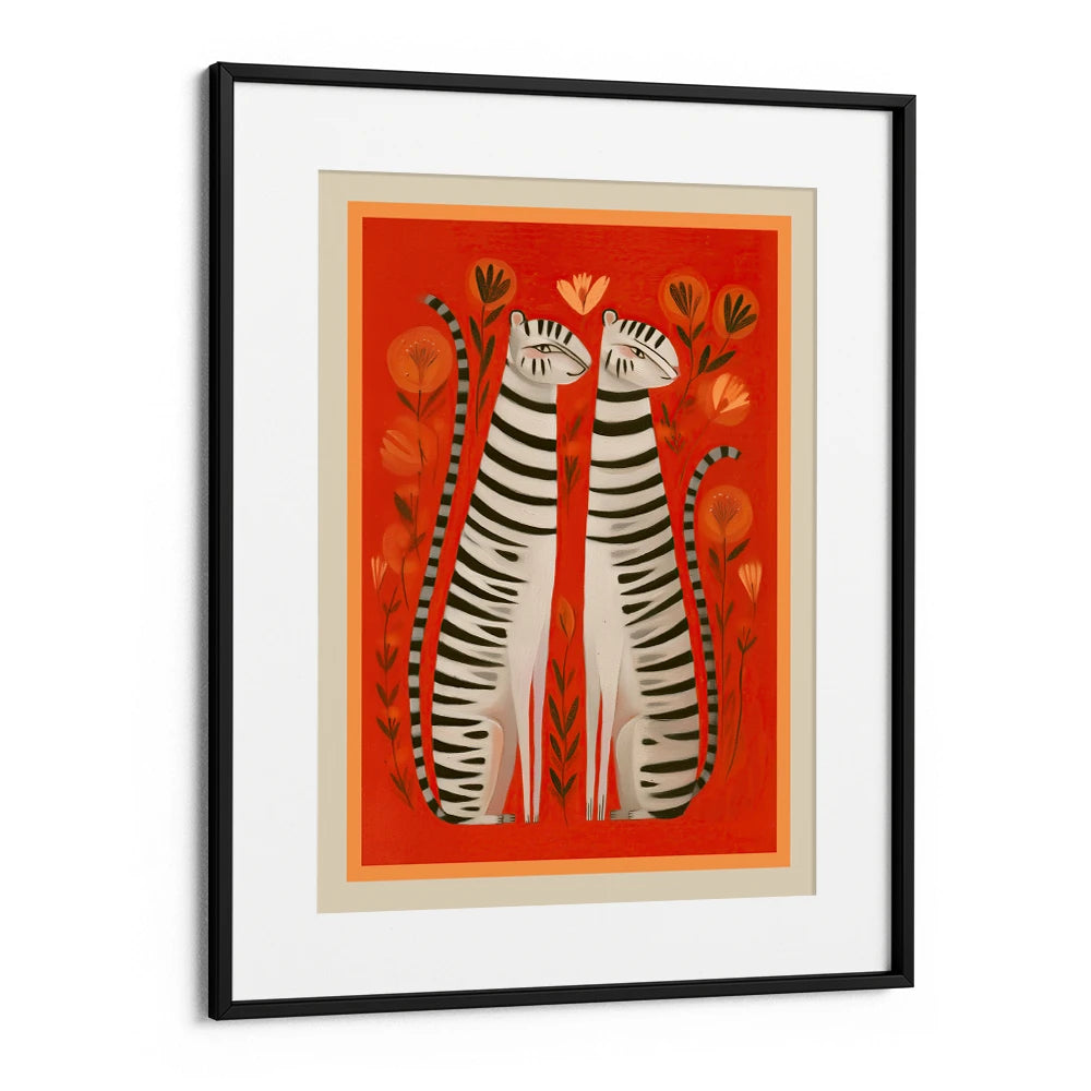Whimsical White Tigers Canvas Wall Art - XS / Matte Paper / Rolled Art - Nook At You
