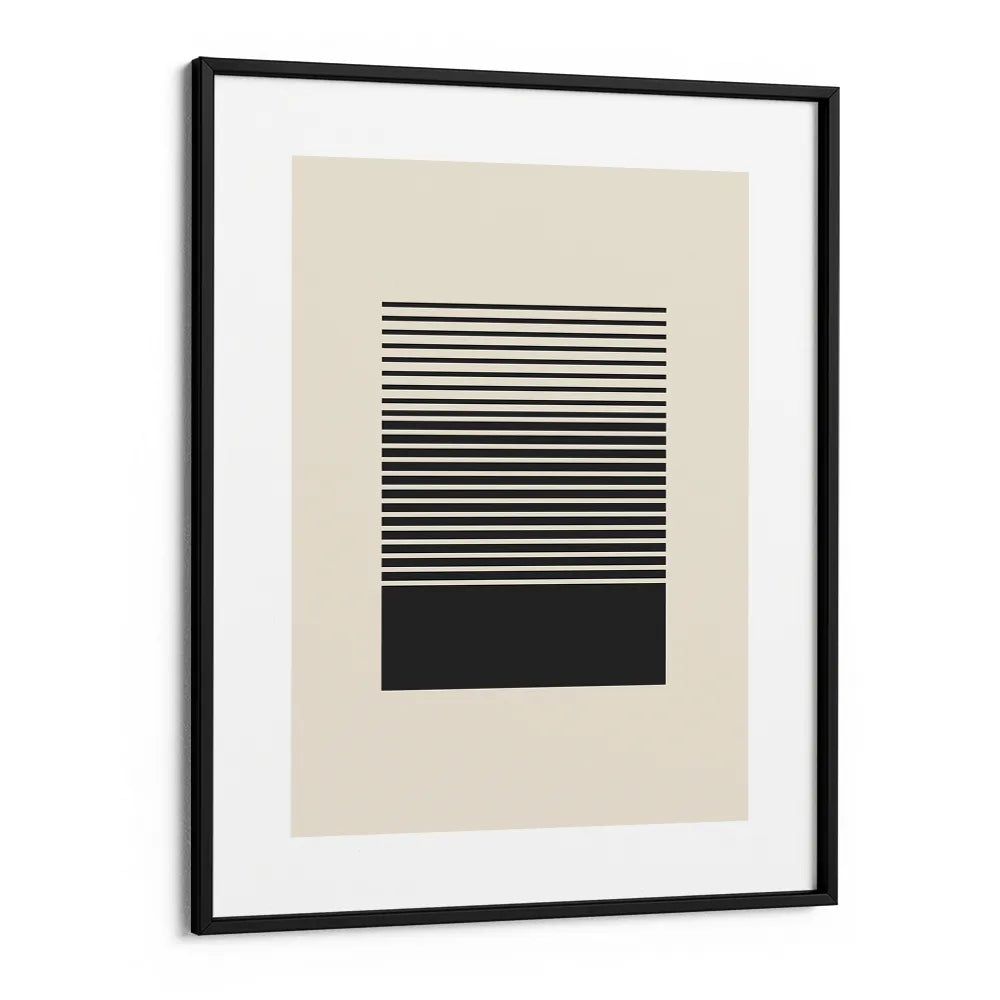 Geometric Black Rhythm Wall Art Painting - XS / Matte Paper / Rolled Art - Nook At You