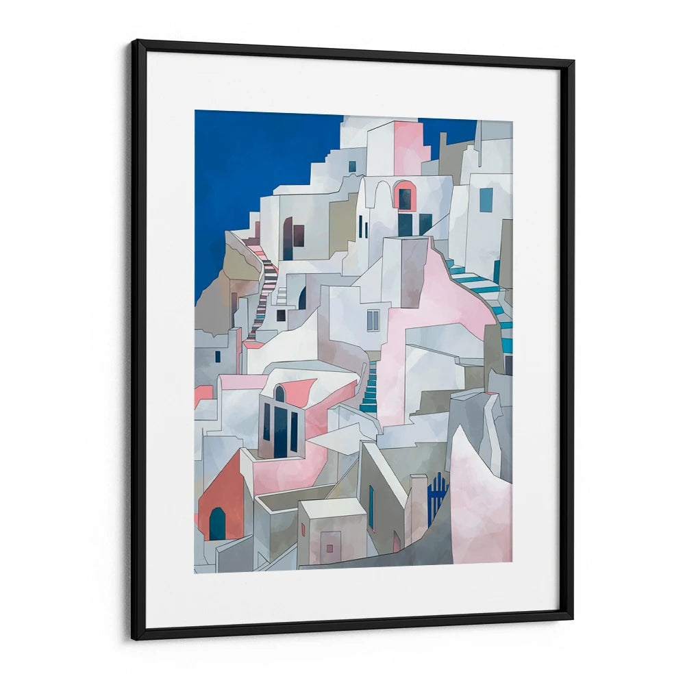 Santorini Modern Living Room Wall Art - XS / Matte Paper / Rolled Art - Nook At You